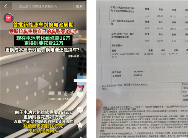 特斯拉换电池要价16万：2000万新能源车将脱保，三电专修连锁为何“难产”？