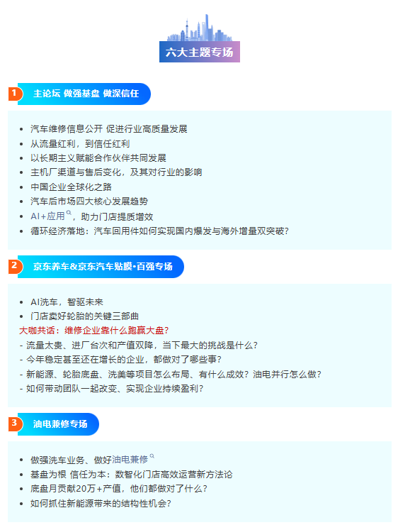 六大主题专场、80+重磅嘉宾、50+热议话题，1000+行业精英齐聚AC汽车千人峰会现场，共话汽车服务新机会