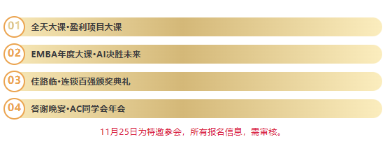 颁奖典礼！十大重磅奖项，两大顶级课程，十余位大咖讲师，300+获奖企业决策者……知识浓度空前的年度盛宴！