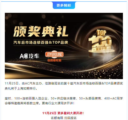 以“保修配一体化生态服务”打造汽后新质生产力，加速行业数智化升级——创配即将亮相AC汽车年度峰会