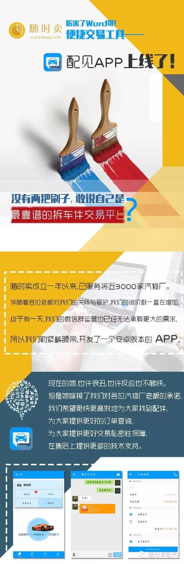 随时卖便捷交易工具“配见APP”上线了！！！