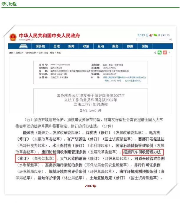 回收拆解|新的《报废汽车回收管理办法》终于要出来了？！