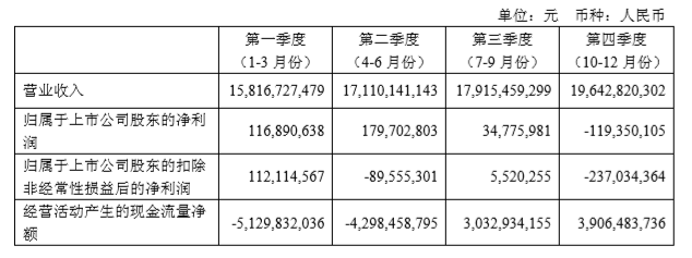 庞大集团,财报